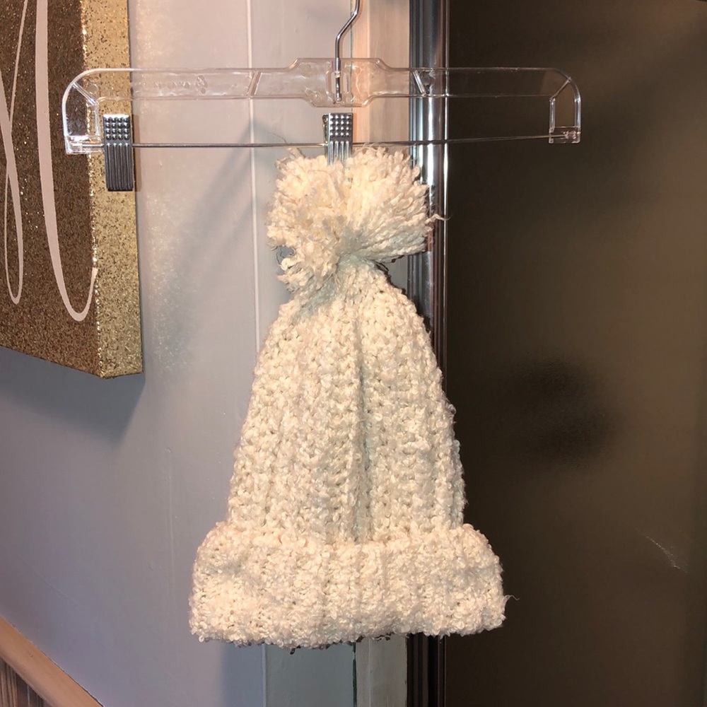 Free People Fuzzy Cream Winter Hat